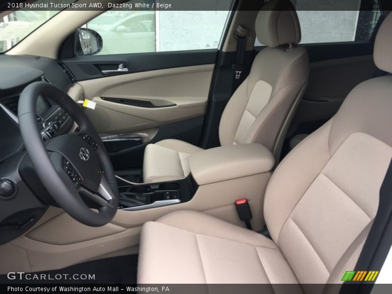  2018 Tucson Sport AWD Beige Interior