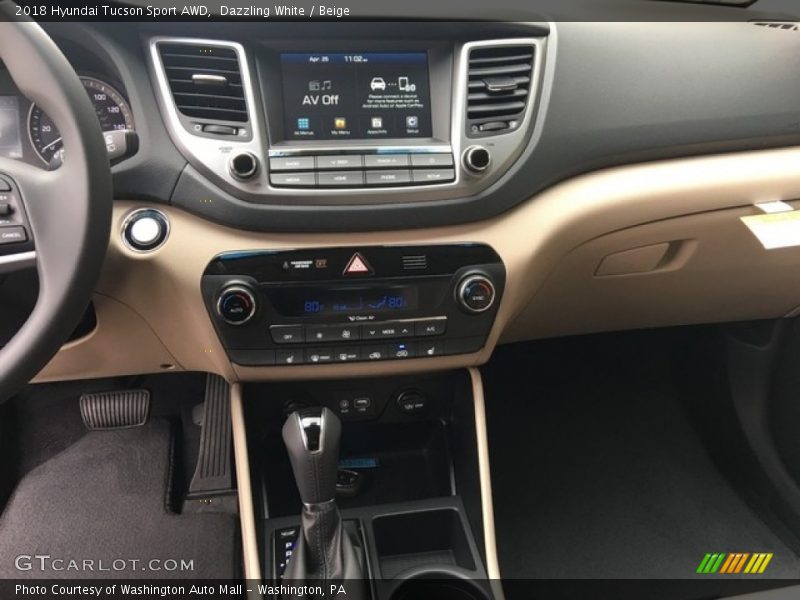 Controls of 2018 Tucson Sport AWD