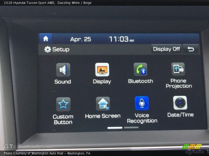 Controls of 2018 Tucson Sport AWD
