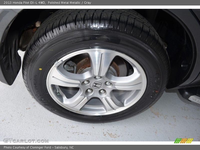 Polished Metal Metallic / Gray 2013 Honda Pilot EX-L 4WD