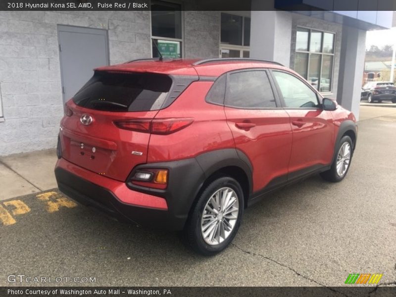 Pulse Red / Black 2018 Hyundai Kona SEL AWD