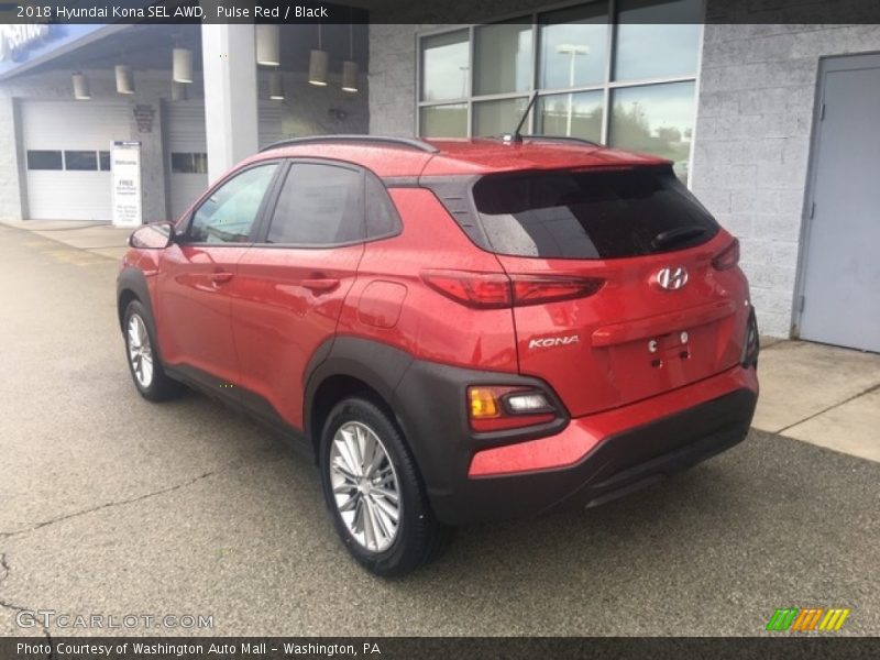 Pulse Red / Black 2018 Hyundai Kona SEL AWD