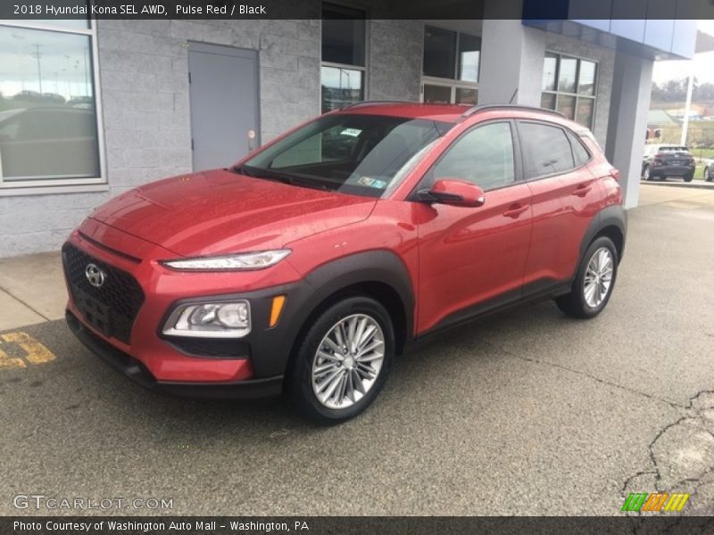 Pulse Red / Black 2018 Hyundai Kona SEL AWD