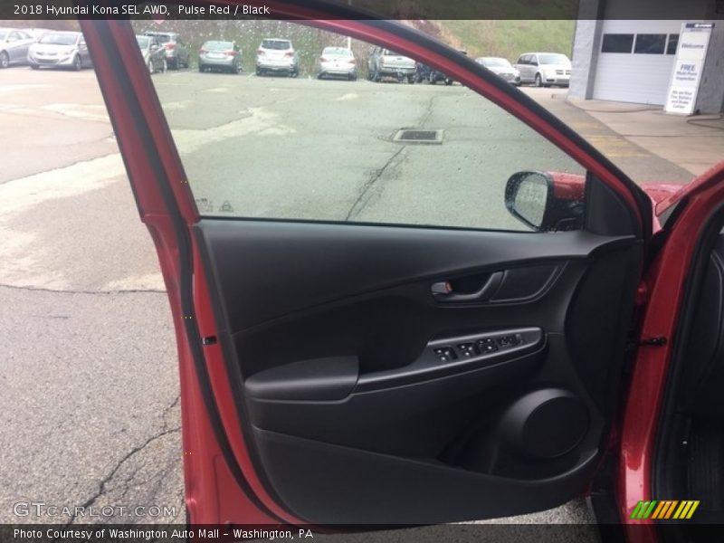 Pulse Red / Black 2018 Hyundai Kona SEL AWD