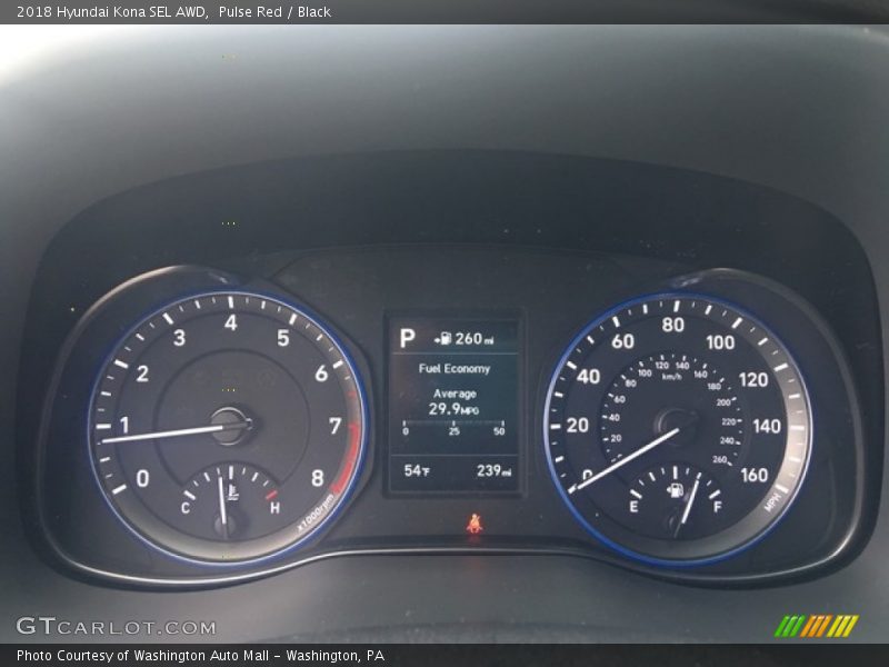 Pulse Red / Black 2018 Hyundai Kona SEL AWD