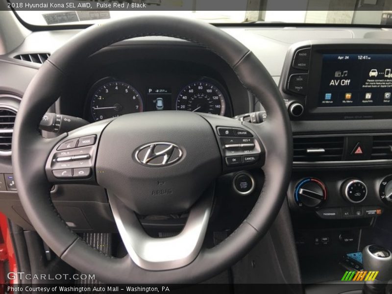 Pulse Red / Black 2018 Hyundai Kona SEL AWD