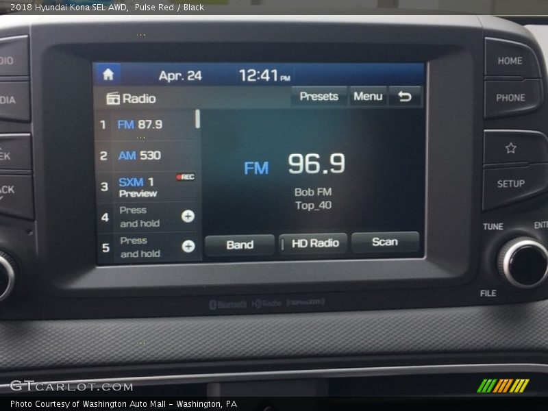 Pulse Red / Black 2018 Hyundai Kona SEL AWD