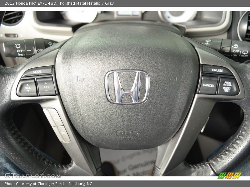 Polished Metal Metallic / Gray 2013 Honda Pilot EX-L 4WD