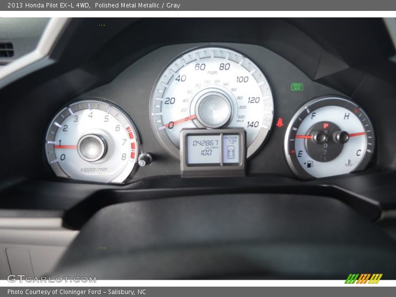 Polished Metal Metallic / Gray 2013 Honda Pilot EX-L 4WD