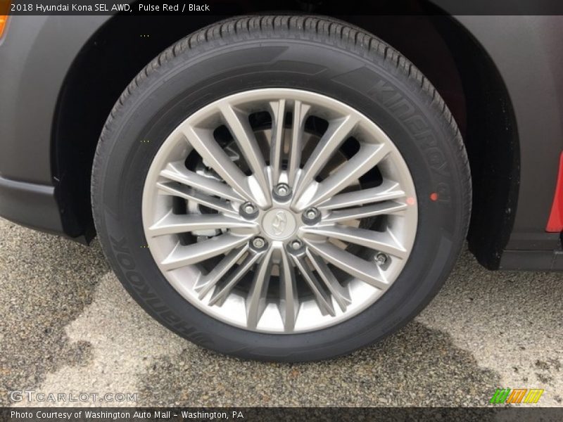 Pulse Red / Black 2018 Hyundai Kona SEL AWD