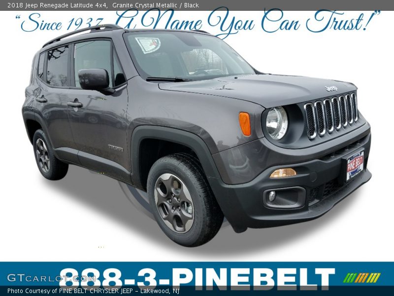 Granite Crystal Metallic / Black 2018 Jeep Renegade Latitude 4x4