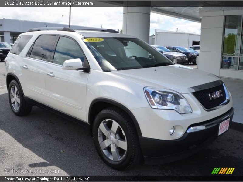 Summit White / Cashmere 2012 GMC Acadia SLT