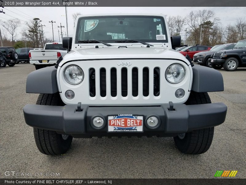 Bright White / Black 2018 Jeep Wrangler Sport 4x4