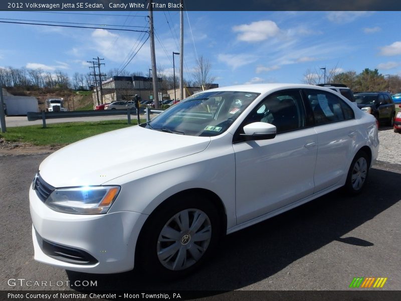 Candy White / Titan Black 2012 Volkswagen Jetta SE Sedan