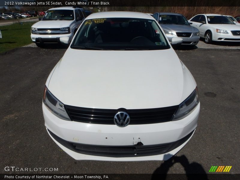 Candy White / Titan Black 2012 Volkswagen Jetta SE Sedan