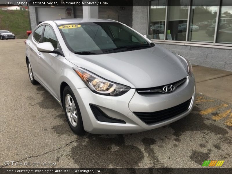 Shimmering Air Silver / Gray 2015 Hyundai Elantra SE Sedan