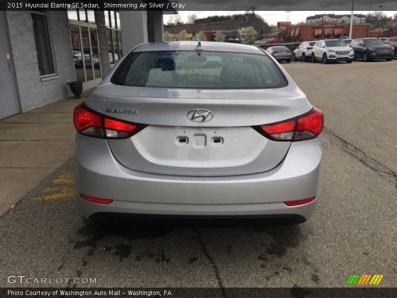 Shimmering Air Silver / Gray 2015 Hyundai Elantra SE Sedan