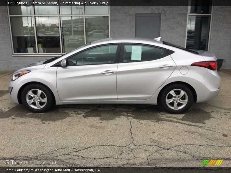 Shimmering Air Silver / Gray 2015 Hyundai Elantra SE Sedan
