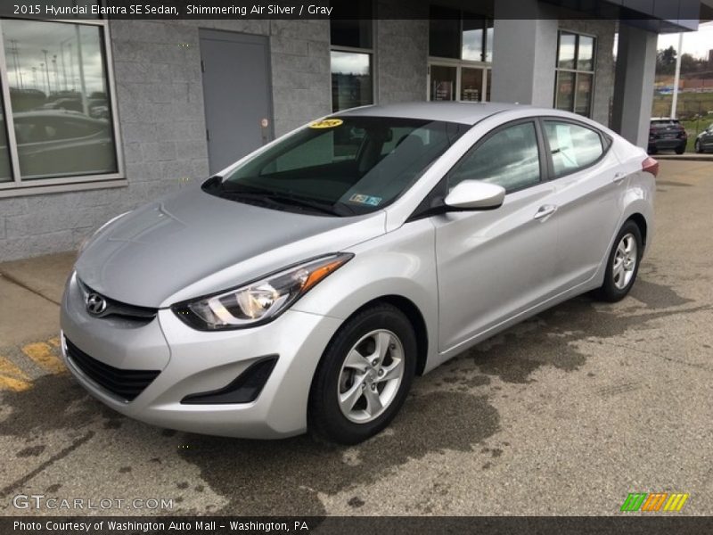 Shimmering Air Silver / Gray 2015 Hyundai Elantra SE Sedan