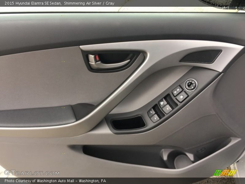 Shimmering Air Silver / Gray 2015 Hyundai Elantra SE Sedan
