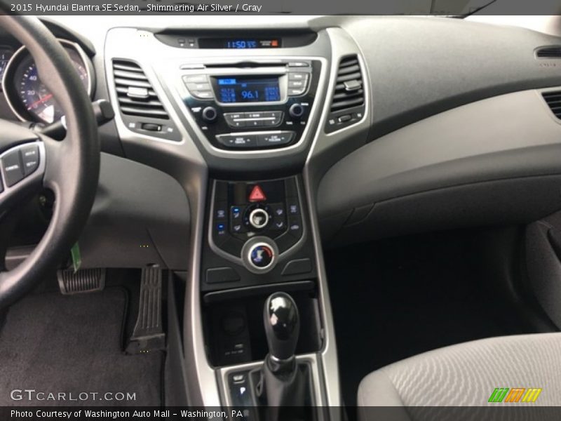 Shimmering Air Silver / Gray 2015 Hyundai Elantra SE Sedan
