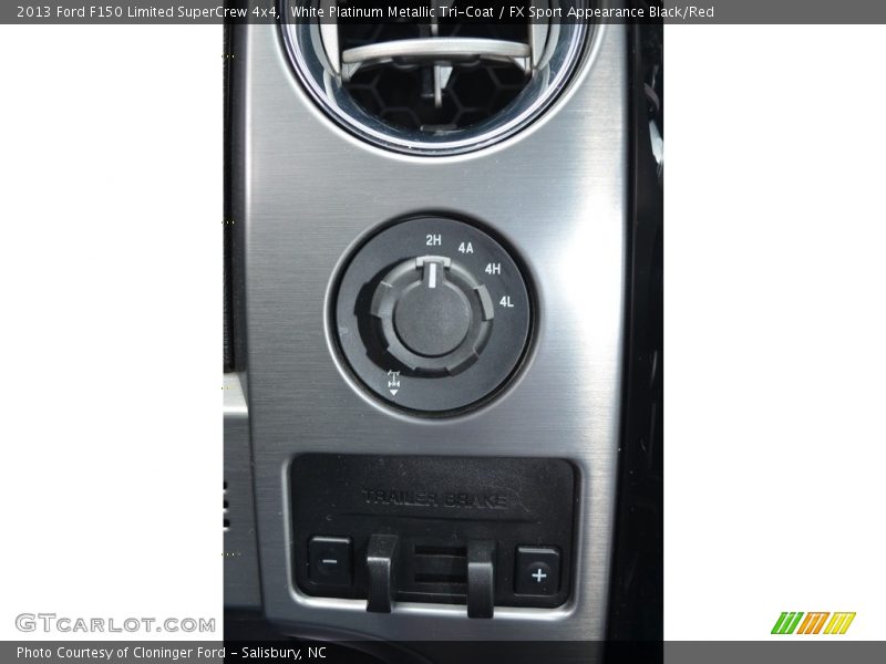 White Platinum Metallic Tri-Coat / FX Sport Appearance Black/Red 2013 Ford F150 Limited SuperCrew 4x4