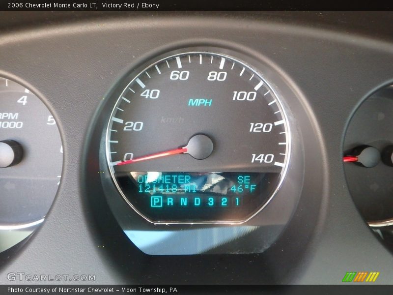 Victory Red / Ebony 2006 Chevrolet Monte Carlo LT