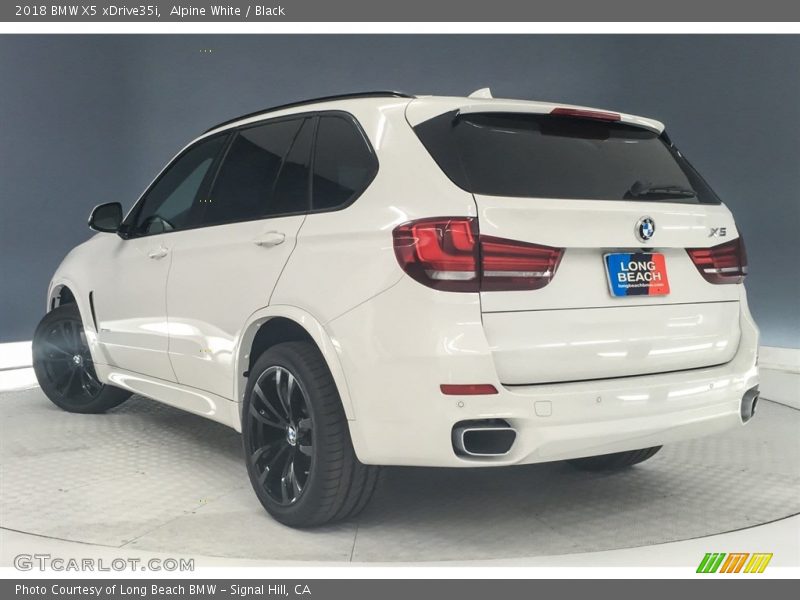 Alpine White / Black 2018 BMW X5 xDrive35i