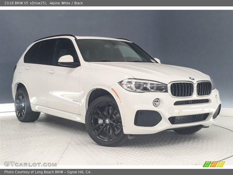 Alpine White / Black 2018 BMW X5 xDrive35i