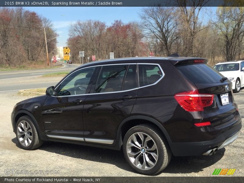 Sparkling Brown Metallic / Saddle Brown 2015 BMW X3 xDrive28i