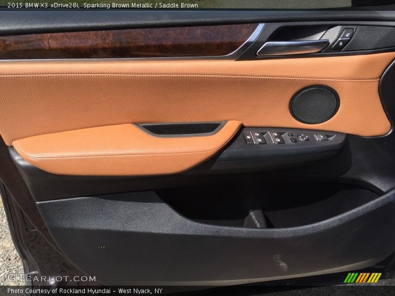 Sparkling Brown Metallic / Saddle Brown 2015 BMW X3 xDrive28i