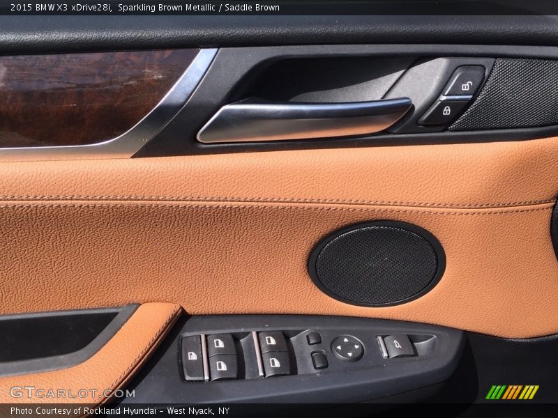 Sparkling Brown Metallic / Saddle Brown 2015 BMW X3 xDrive28i