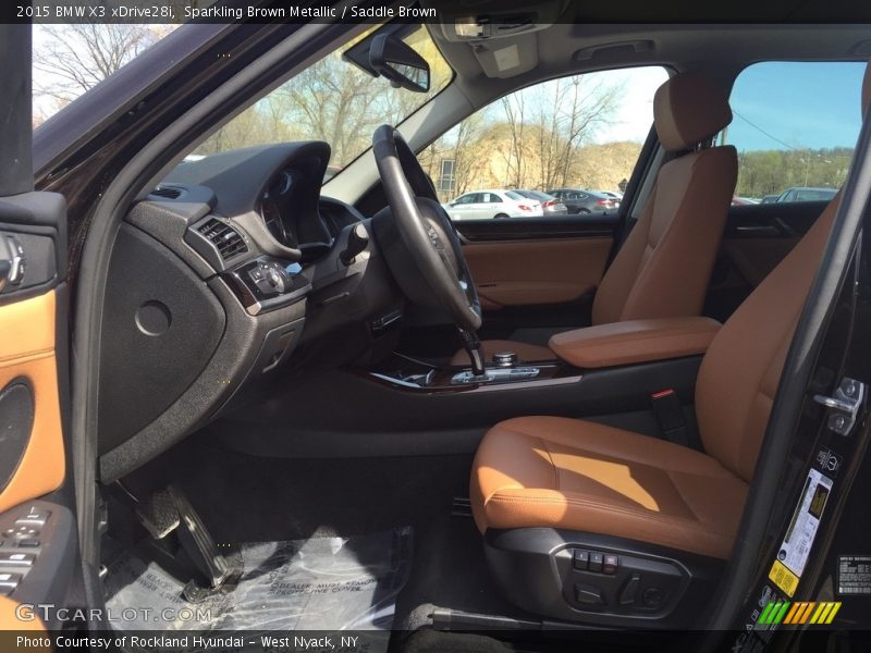 Sparkling Brown Metallic / Saddle Brown 2015 BMW X3 xDrive28i