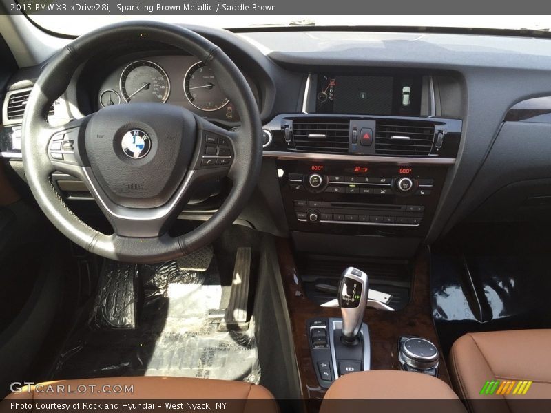 Sparkling Brown Metallic / Saddle Brown 2015 BMW X3 xDrive28i