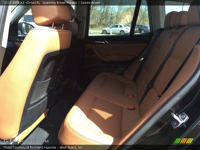 Sparkling Brown Metallic / Saddle Brown 2015 BMW X3 xDrive28i