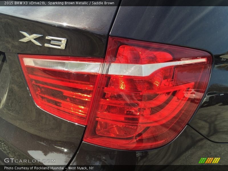 Sparkling Brown Metallic / Saddle Brown 2015 BMW X3 xDrive28i