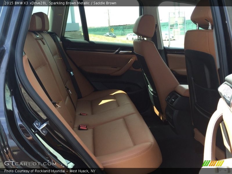 Sparkling Brown Metallic / Saddle Brown 2015 BMW X3 xDrive28i