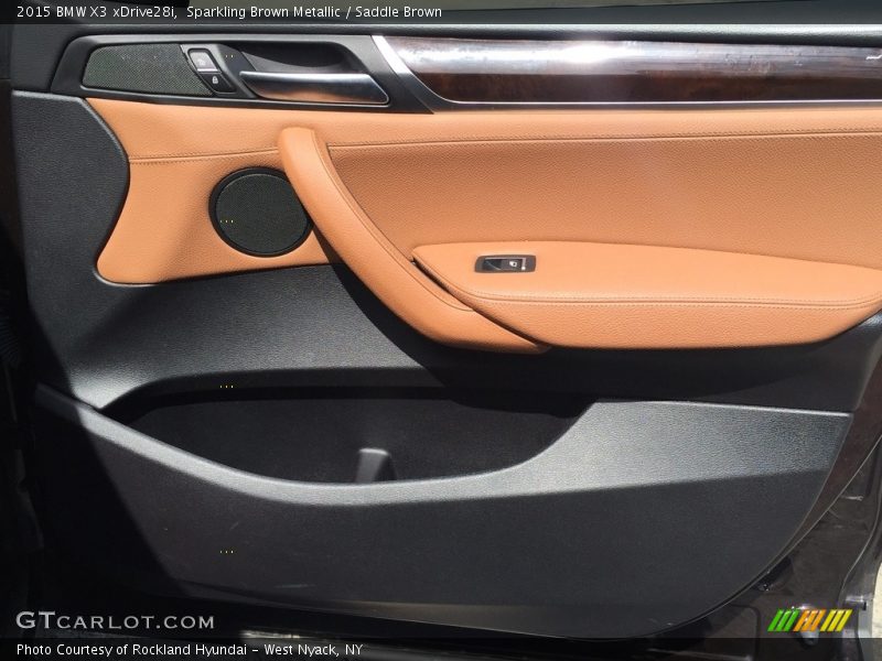 Sparkling Brown Metallic / Saddle Brown 2015 BMW X3 xDrive28i