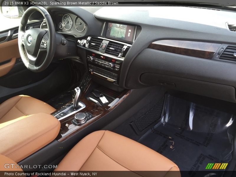 Sparkling Brown Metallic / Saddle Brown 2015 BMW X3 xDrive28i