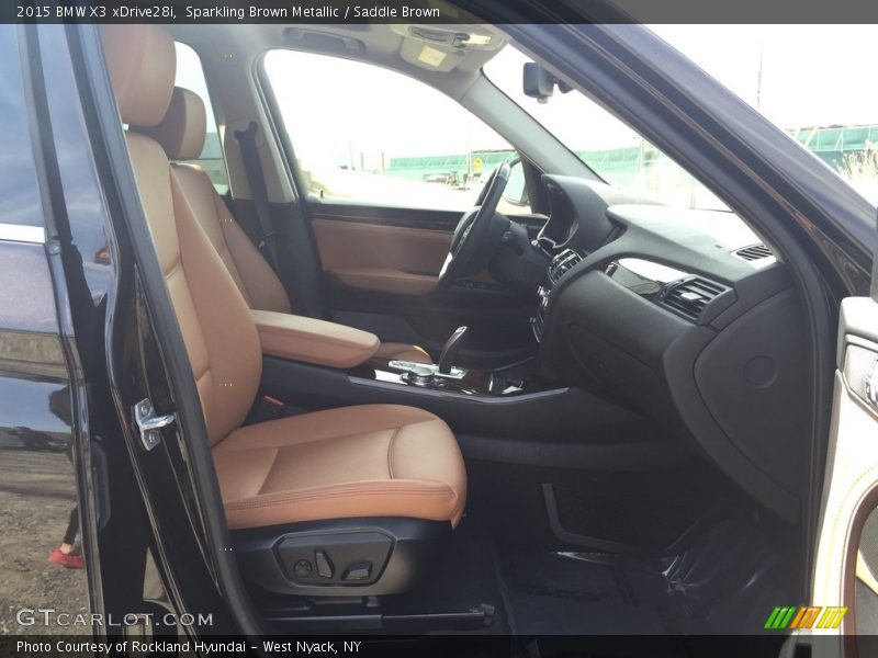 Sparkling Brown Metallic / Saddle Brown 2015 BMW X3 xDrive28i