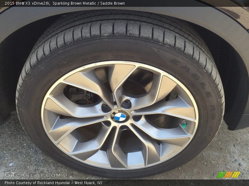 Sparkling Brown Metallic / Saddle Brown 2015 BMW X3 xDrive28i