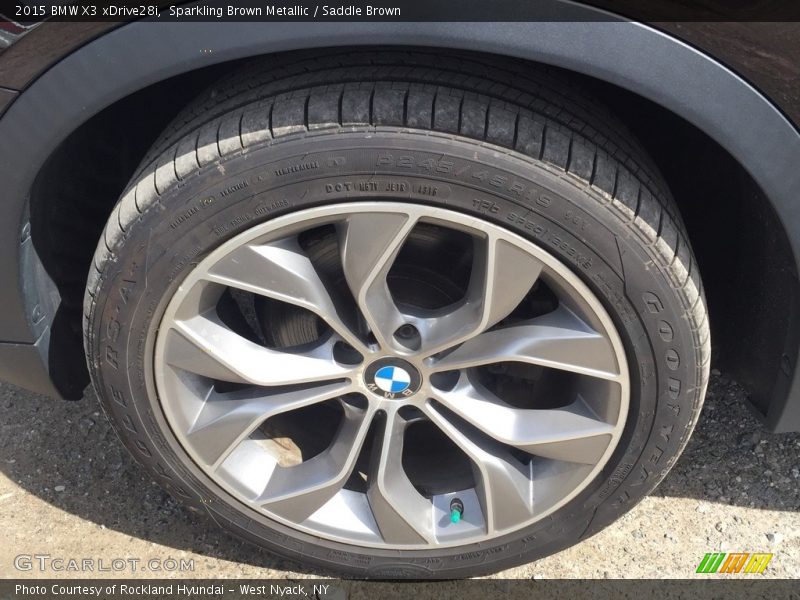 Sparkling Brown Metallic / Saddle Brown 2015 BMW X3 xDrive28i