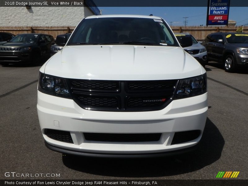 Vice White / Black 2018 Dodge Journey SE