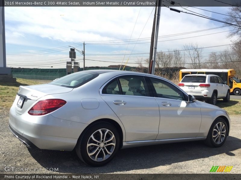 Iridium Silver Metallic / Crystal Grey/Black 2016 Mercedes-Benz C 300 4Matic Sedan