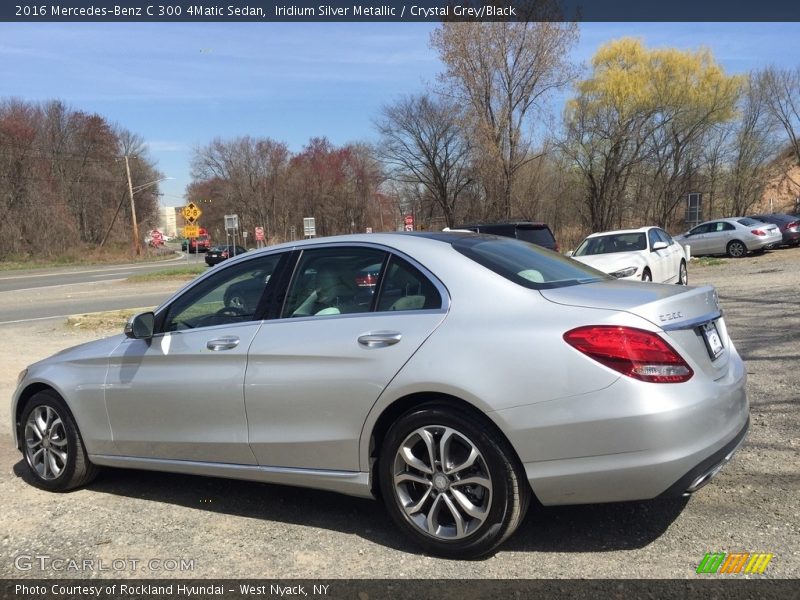 Iridium Silver Metallic / Crystal Grey/Black 2016 Mercedes-Benz C 300 4Matic Sedan