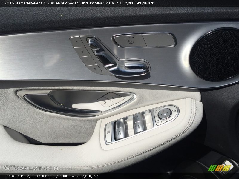 Iridium Silver Metallic / Crystal Grey/Black 2016 Mercedes-Benz C 300 4Matic Sedan