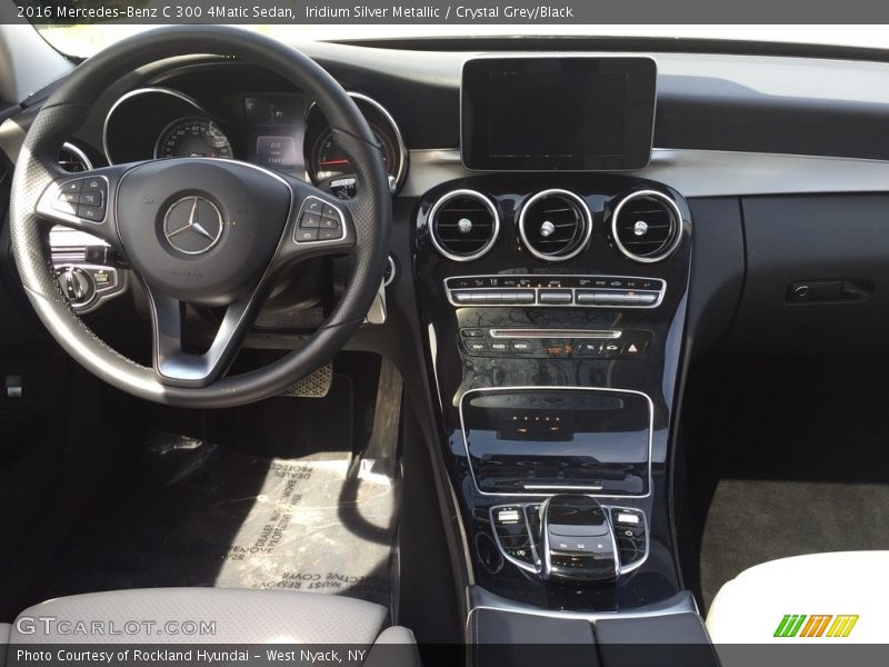 Iridium Silver Metallic / Crystal Grey/Black 2016 Mercedes-Benz C 300 4Matic Sedan