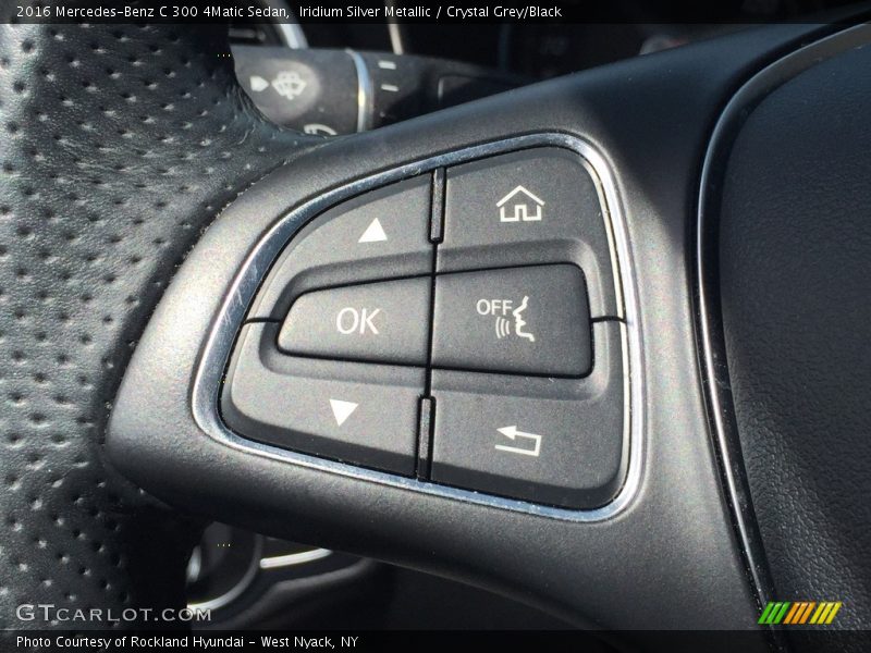 Iridium Silver Metallic / Crystal Grey/Black 2016 Mercedes-Benz C 300 4Matic Sedan