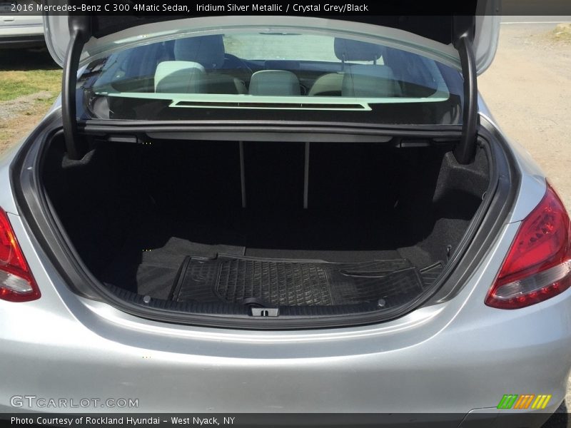 Iridium Silver Metallic / Crystal Grey/Black 2016 Mercedes-Benz C 300 4Matic Sedan