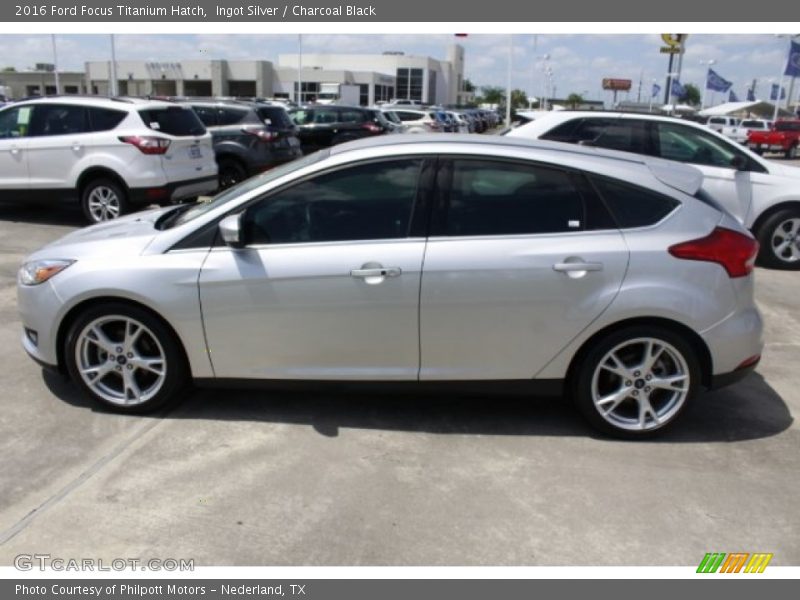 Ingot Silver / Charcoal Black 2016 Ford Focus Titanium Hatch
